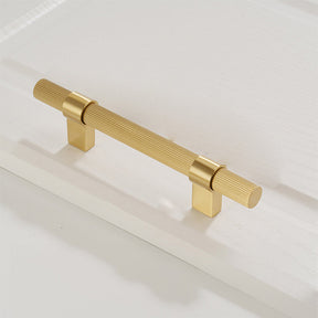 Solid Brass Knurled Hardware Kitchen Cabinet Pull