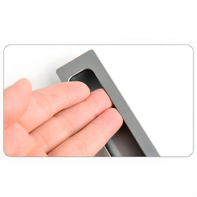 Retro Invisible Recessed Finger Edge Pull Cabinet Handles