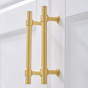 Gold Brass T-shaped Cabinet Handles