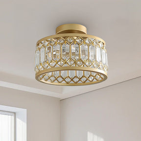 Contemporary Crystal Shade Ceiling Lighting