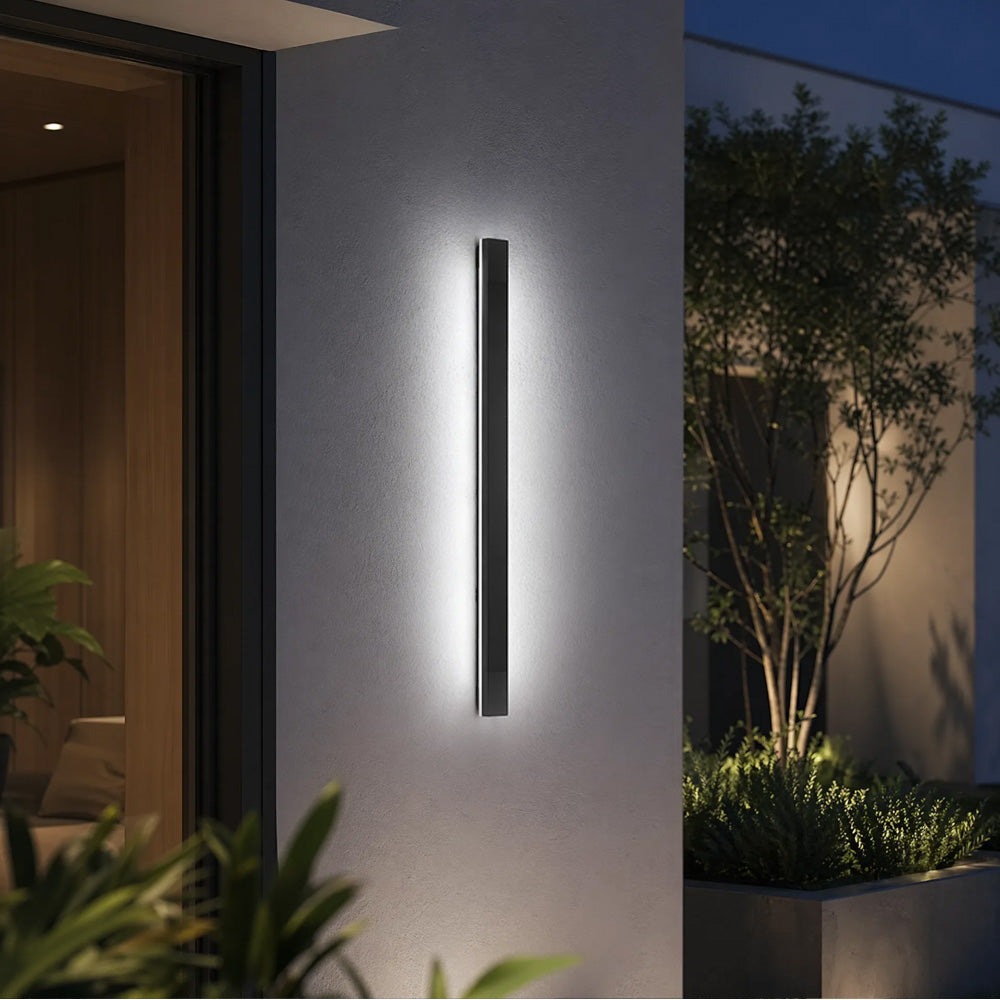 Modern IP64 Waterproof LED Strip Outdoor Long Wall Light
