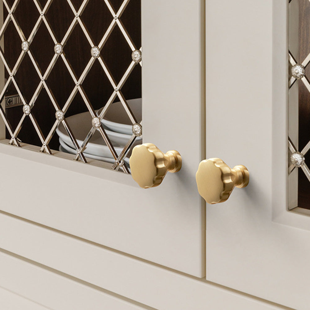 Modern T-Bar Gold Cabinet Handles