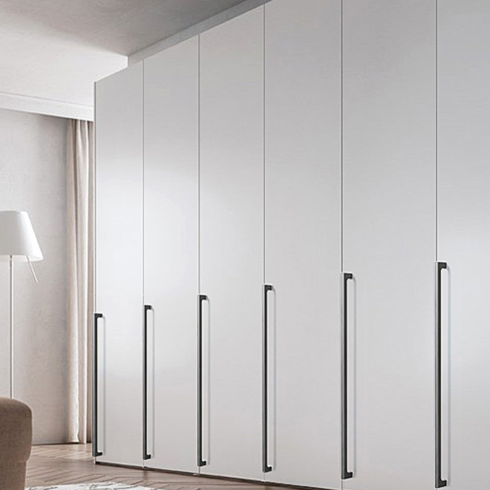 Black Simple Long Cabinet Handles