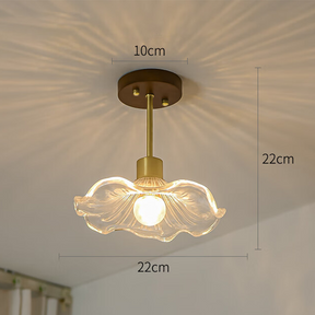 Flower Glass Hallway Ceiling Lighting