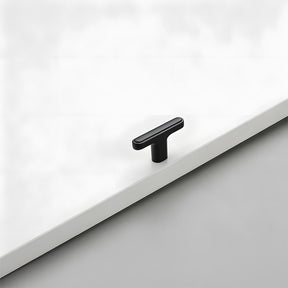 Modern Zinc Alloy T Bar Knobs & Grooved Bar Cabinet Pulls