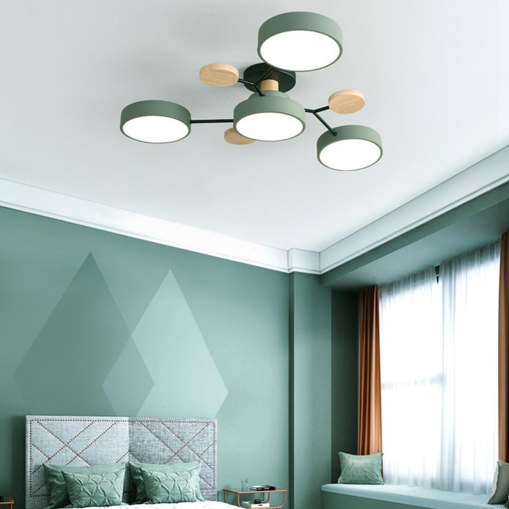 Modern Round Branch Type LED Semi-Recessed Ceiling Light