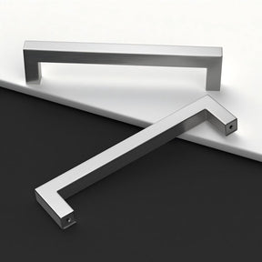 1 Pack Solid Brushed Satin Square Bar Pull Handles