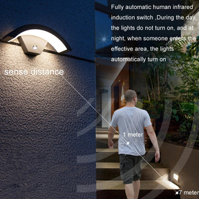 IP65 Contemporary PIR Waterproof LED Garden Wall Lamp