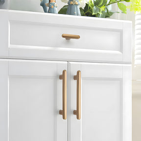 Modern Zinc Alloy T Bar Knobs & Grooved Bar Cabinet Pulls