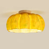 Yellow Pumpkin Ceiling Light