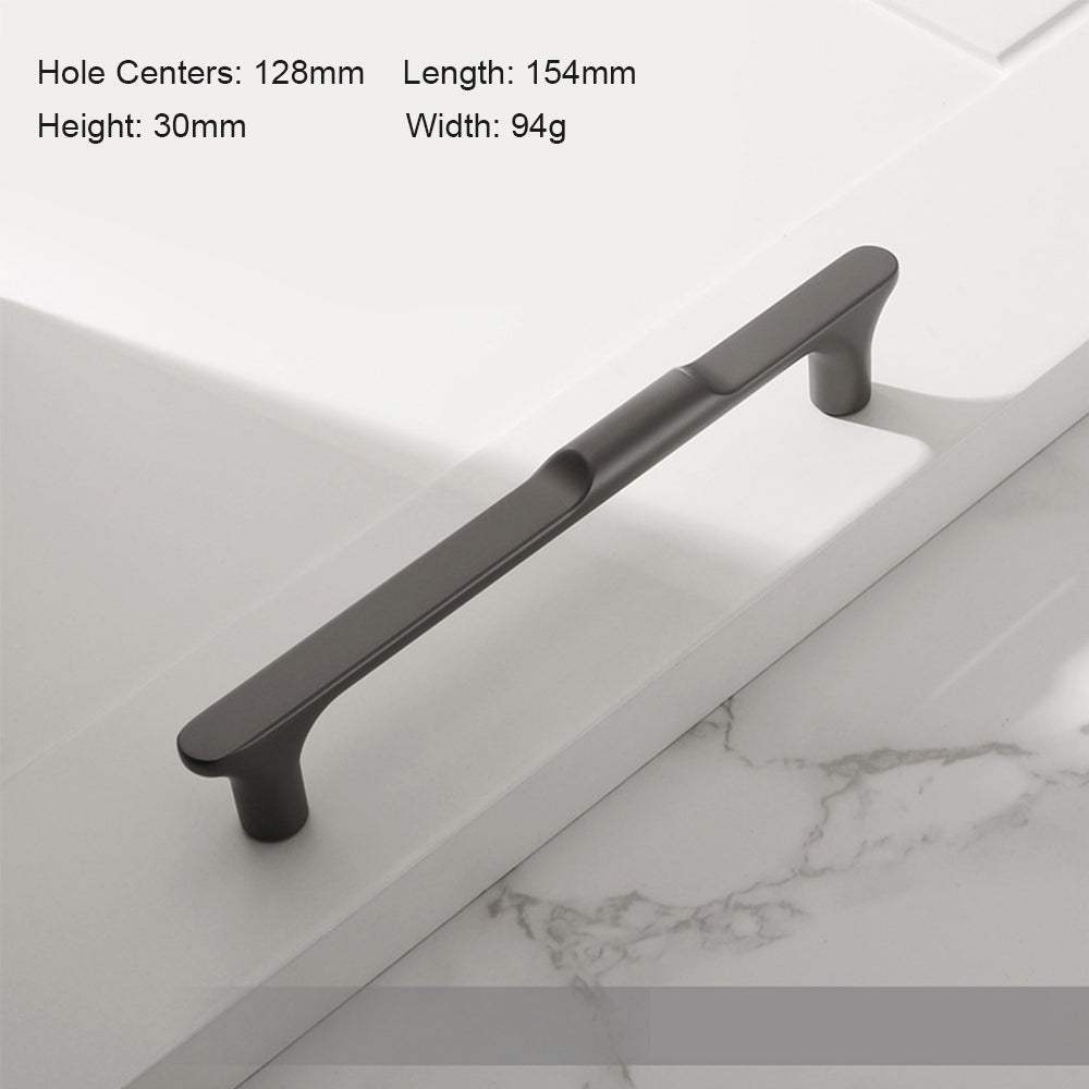 Modern Zinc Alloy T Bar Square Cabinet Pulls