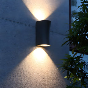 IP65 Curved & Square Up Down Exterior Sconce