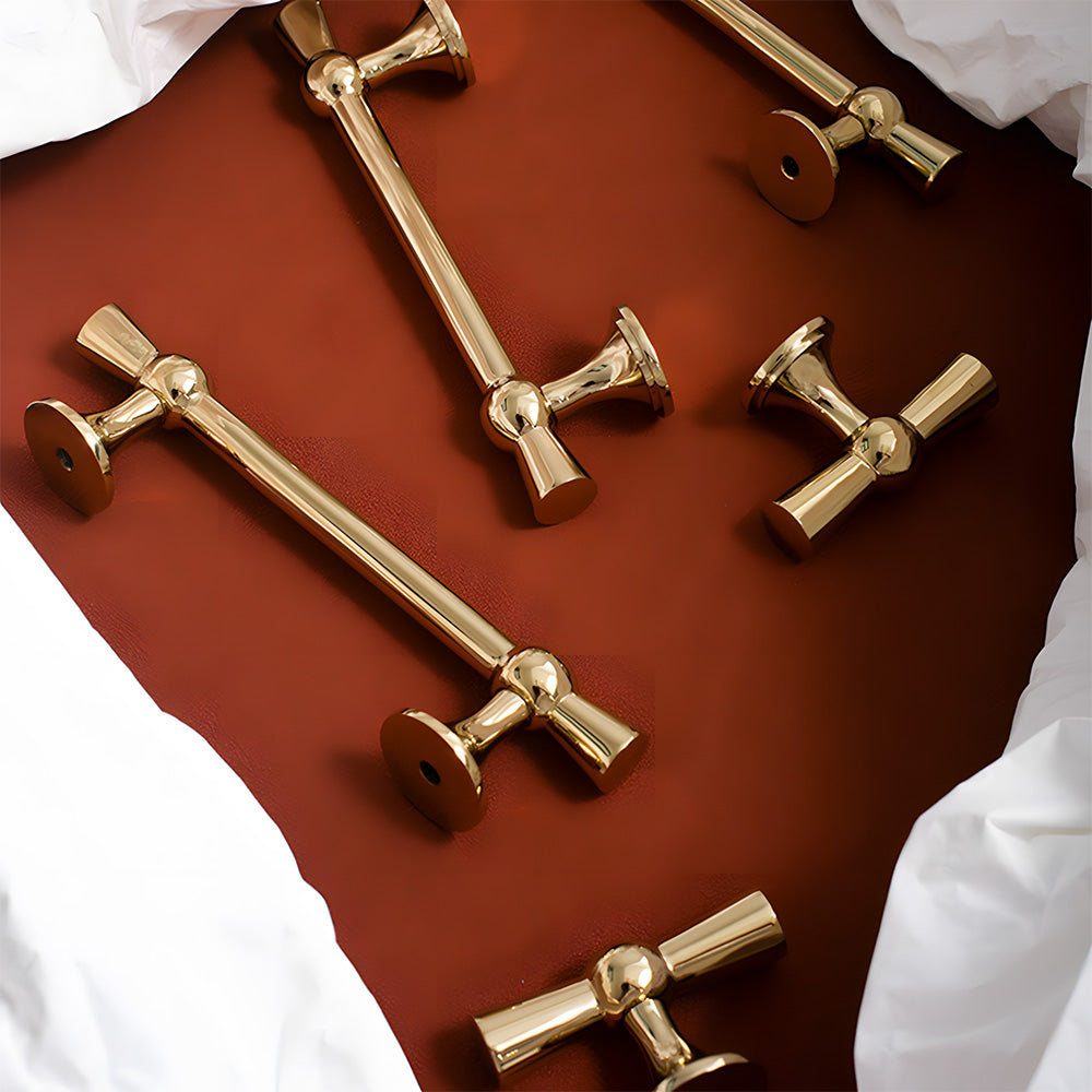 Modern Gold Brass Cabinet Pulls and Handles