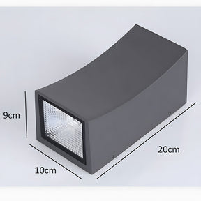 IP65 Curved & Square Up Down Exterior Sconce