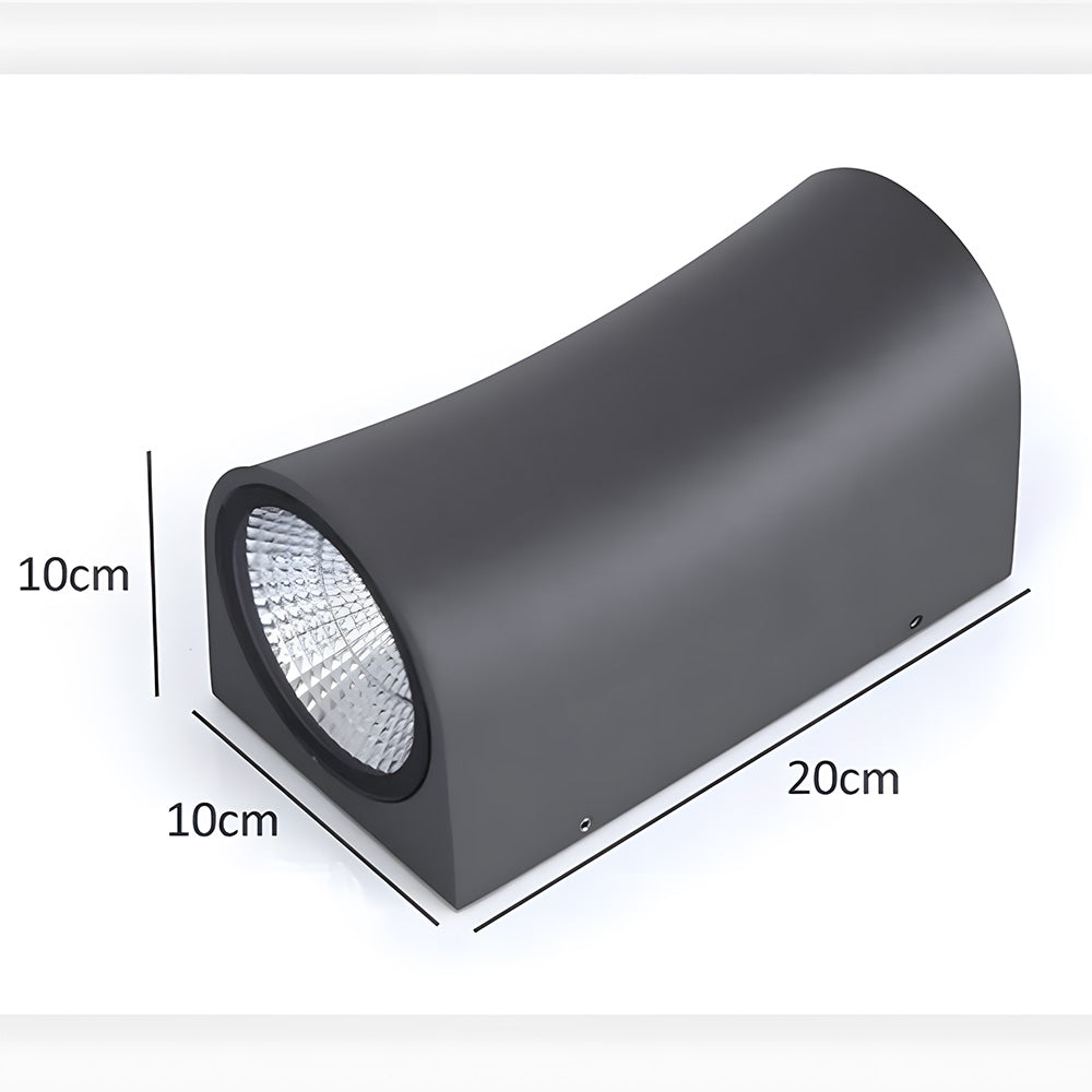 IP65 Curved & Square Up Down Exterior Sconce