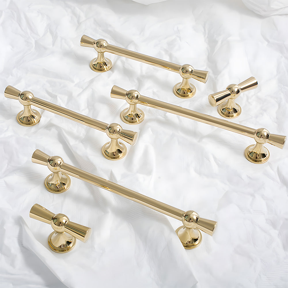 Modern Gold Brass Cabinet Pulls and Handles