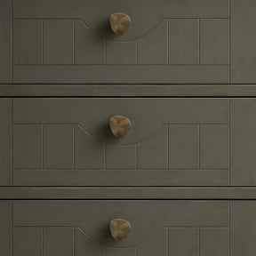 Organic Round Textured Zinc Alloy Cabinet Knobs