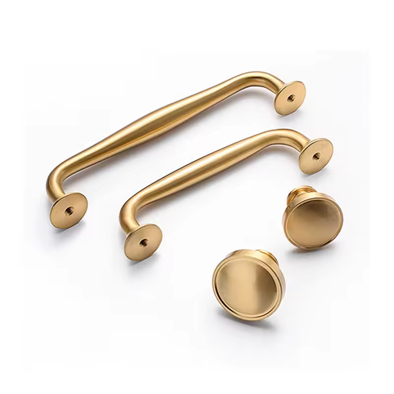 Modern Simple Brass Wardrobe Handle