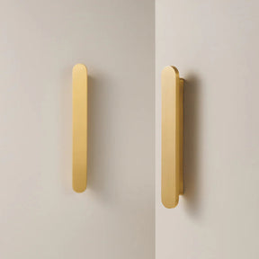 Oval Solid Brass Kitchen Edge Cabinet Handles