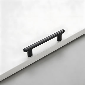 Modern Zinc Alloy T Bar Knobs & Grooved Bar Cabinet Pulls