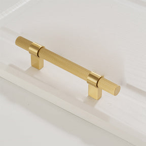 Solid Brass Knurled Hardware Kitchen Cabinet Pull