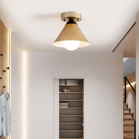 Modern Gold Flush Ceiling Light