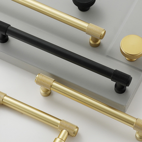 European Aluminum Alloy Knurled Drawer Handles