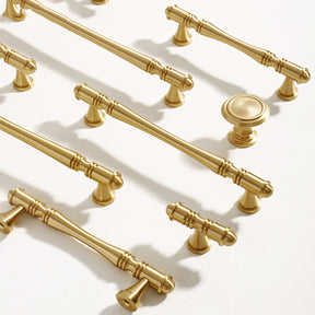 Antique Brass Gold Wardrobe Handles