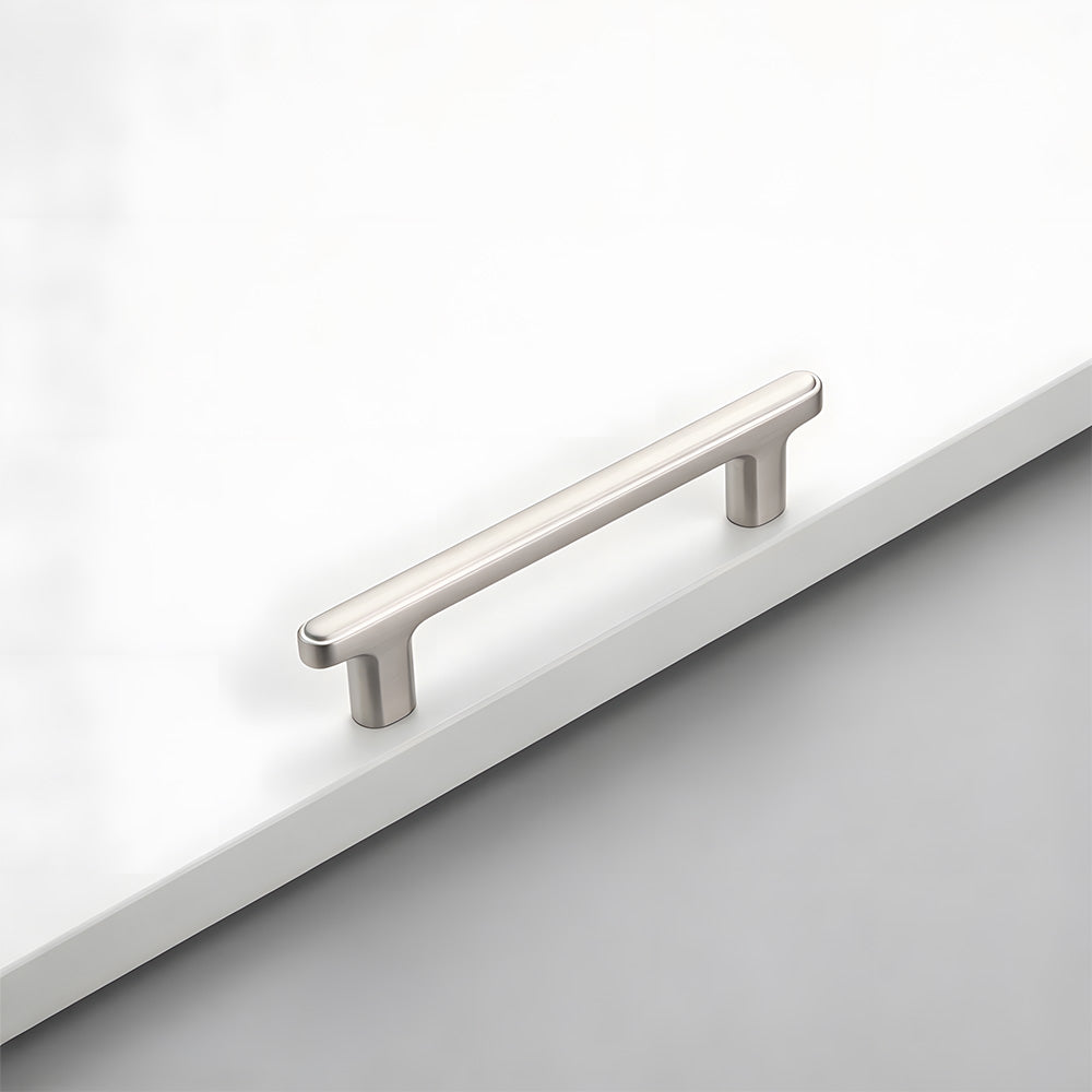 Modern Zinc Alloy T Bar Knobs & Grooved Bar Cabinet Pulls