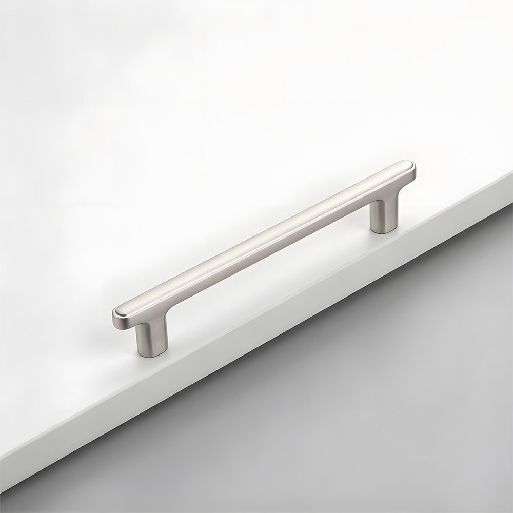 Modern Zinc Alloy T Bar Knobs & Grooved Bar Cabinet Pulls