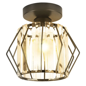 Geometric Bedroom Crystal Glass Ceiling Lights