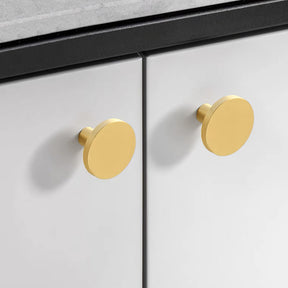 Modern Simple Brass Gold Cabinet Handles