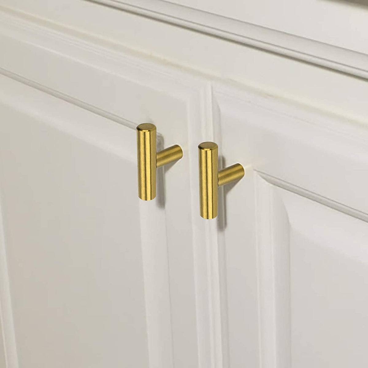 Brushed Brass Euro Style Cabinet Handles for Kitchen