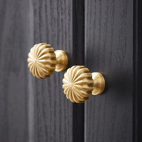 Gold Brass Furniture Hardware Single Hole Knobs