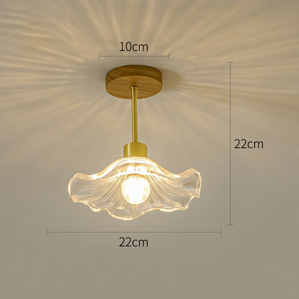 Flower Glass Hallway Ceiling Lighting