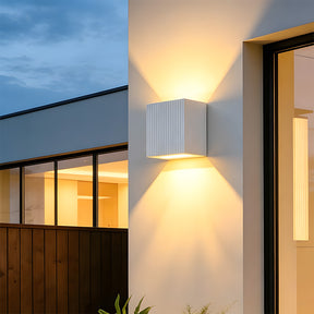 IP65 Fluted LED Up Down Outdoor Wall Light