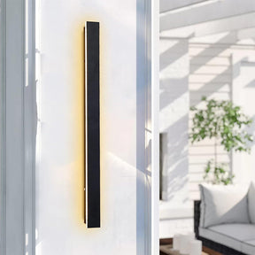 IP65 Industrial Black Long Acrylic LED Outdoor Wall Lights