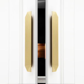 Unique Modern Semi-Circular Aluminum Alloy Gold Kitchen Cabinet Door Handle