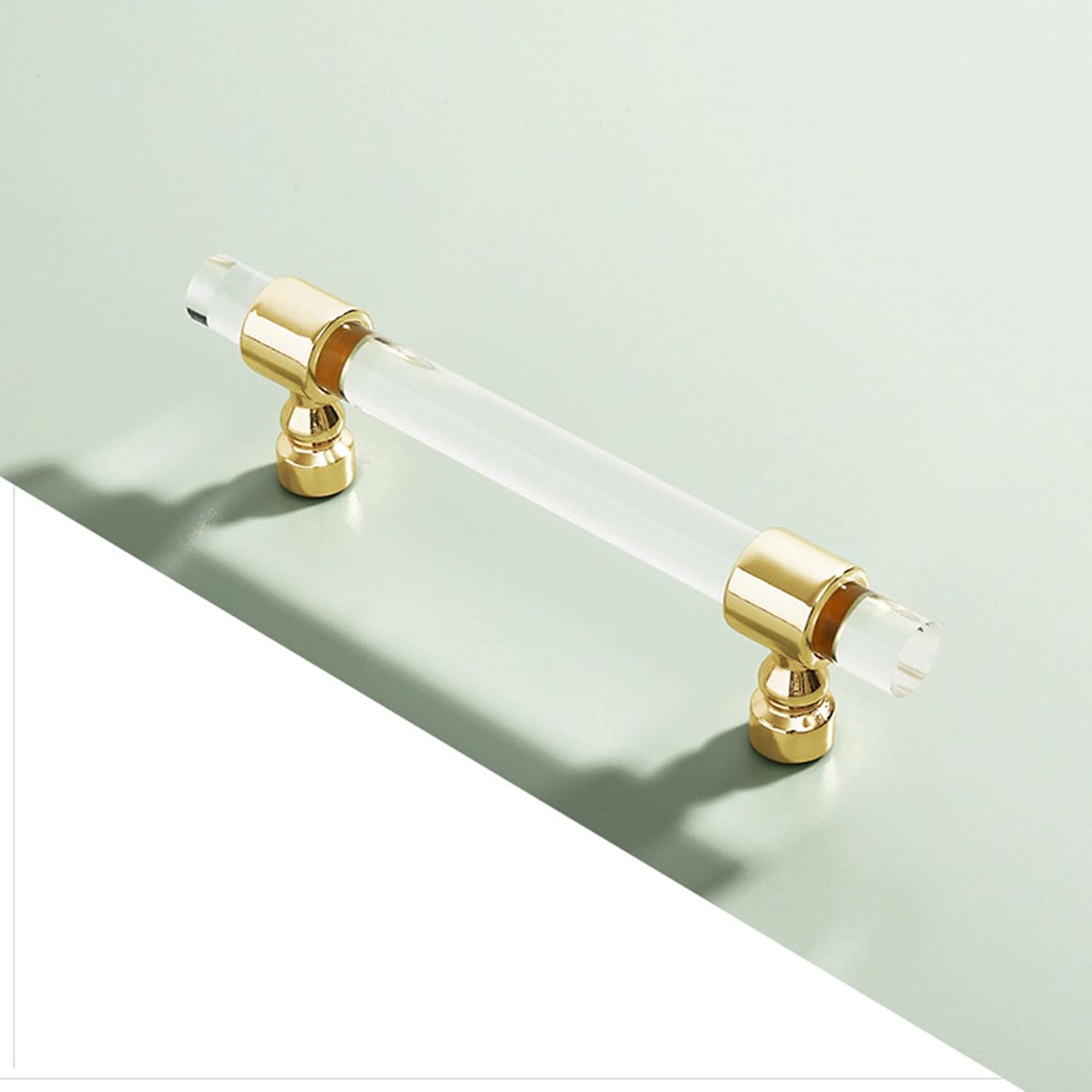 Luxury Clear Acrylic Kitchen Wardrobe Cabinet Handles Knobs