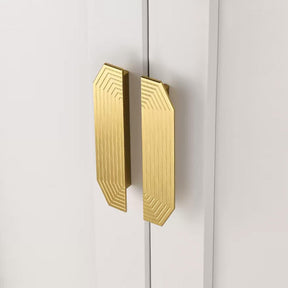 Unique Modern Semi-Circular Aluminum Alloy Gold Kitchen Cabinet Door Handle