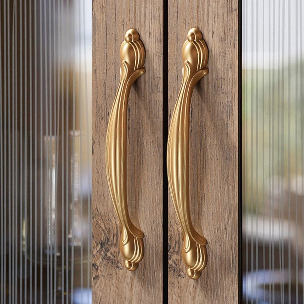 Modern Gold Zinc Alloy Furniture Cabinet Handle And Knob