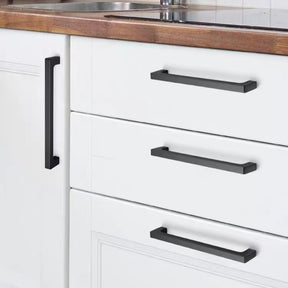 Matte Black Square Bar Handles