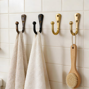 Traditional Ball-Top Solid Brass Wall Hook