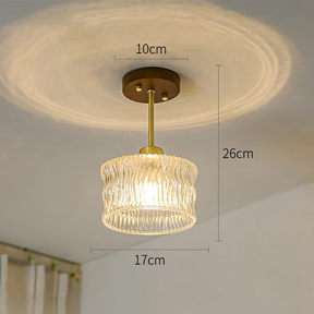 Flower Glass Hallway Ceiling Lighting