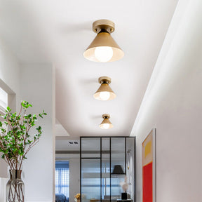 Modern Gold Flush Ceiling Light