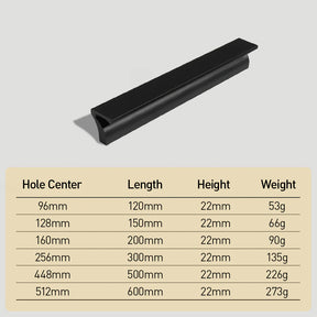 Modern Aluminum Cabinet Handles For Kitchen