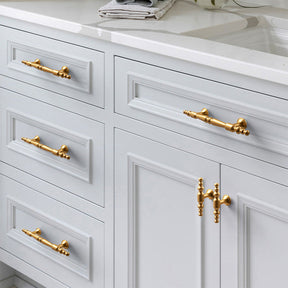 Elegant Sleek Gold Aluminum Kitchen Cabinet Handle