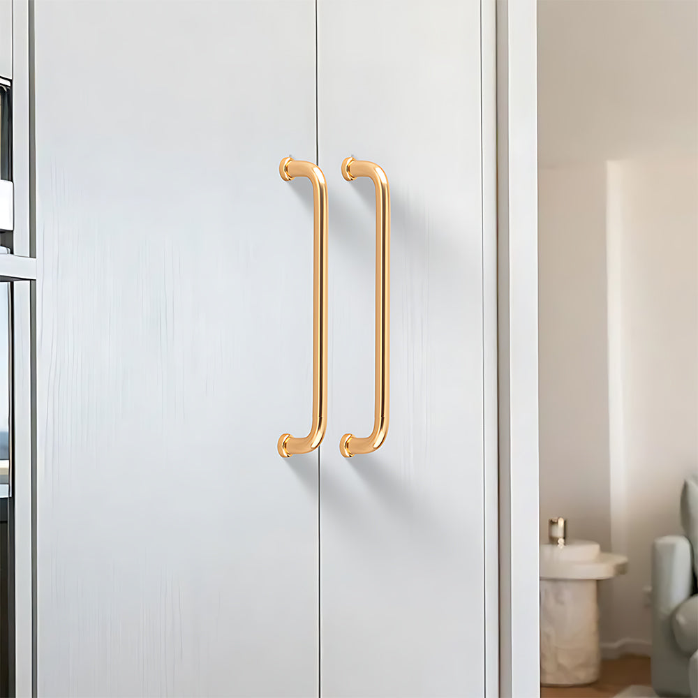 French Minimalist Rounded Arc Cabinet Handles