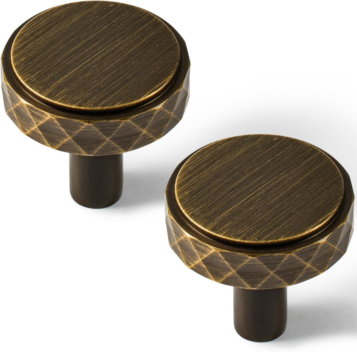 Retro Art Deco Solid Brass Cabinet Handles