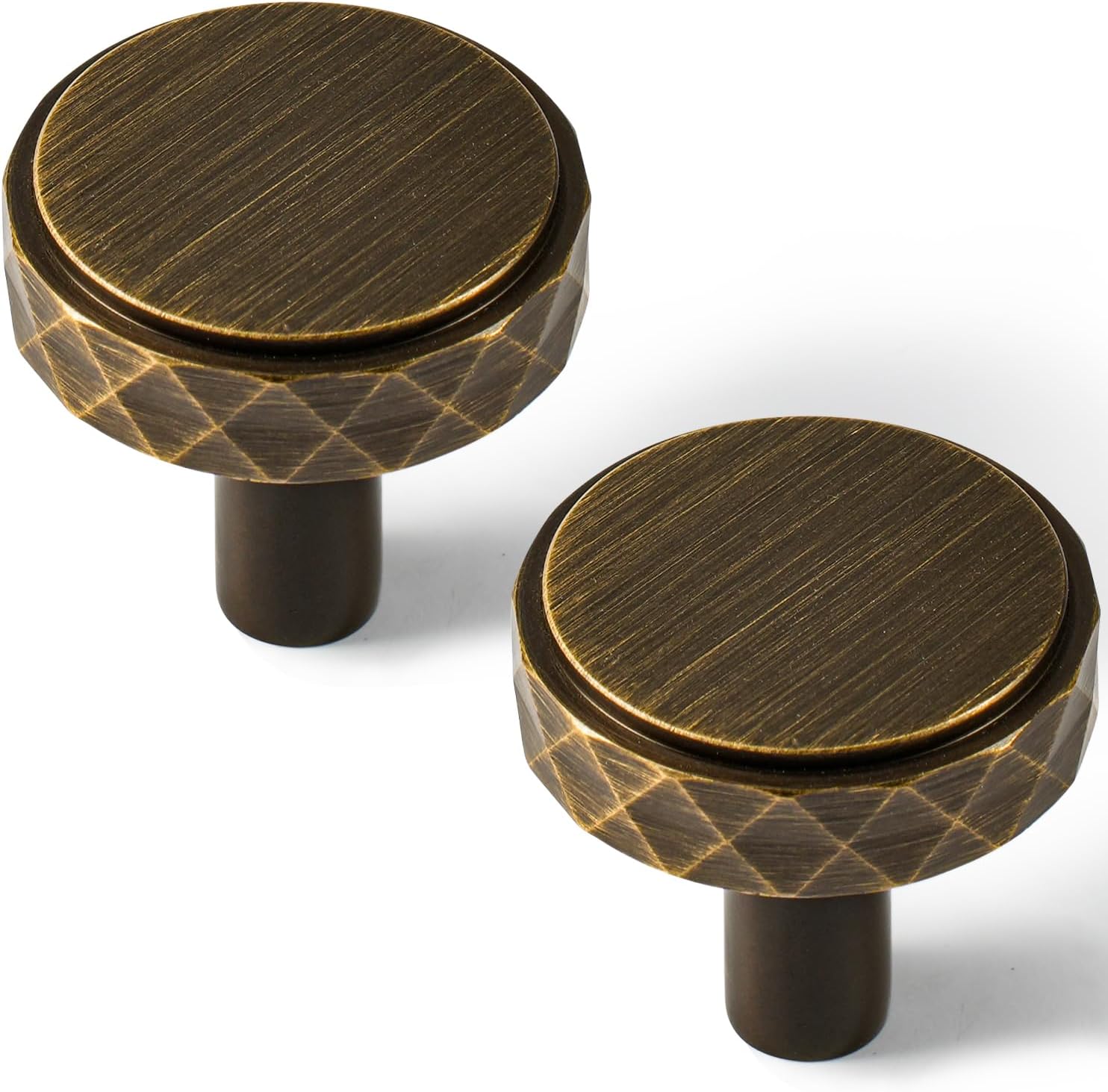 Retro Art Deco Solid Brass Cabinet Handles